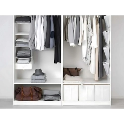 Organizer pudełko pojemnik na ubrania odzież pościel do szafy na regał duże
