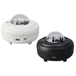 Lampka nocna led projektor gwiazd rzutnik zorza nieba głośnik bluetooth