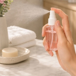 Zestaw butelek podróżnych pojemniki 4x50ml na kosmetyki organizer etykiety