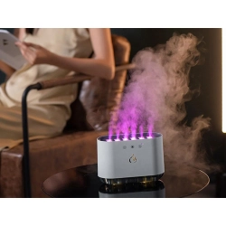 Nawilżacz powietrza kompinek dyfuzor lampka led rgb aromaterapia 6 dysz