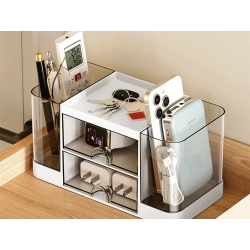 Przybornik organizer na biurko szufladka szafka półki biurowy na drobiazgi