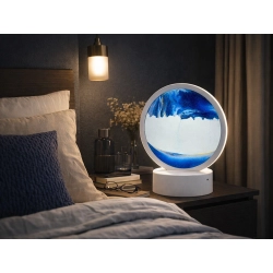 Lampa piaskowa 3d ruchomy dynamiczny piasek dekoracyjna biurko usb led rgb