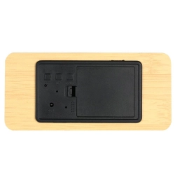 Elektroniczny budzik zegar termometr higrometr usb