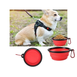 Miska składana silikonowa dla psa kota podróżna turystyczna lekka 800ml