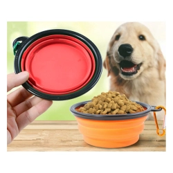 Miska składana silikonowa dla psa kota podróżna turystyczna lekka 800ml