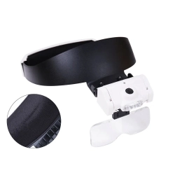 Lupa nagłowna czołowa okulary 2 led podświetlana