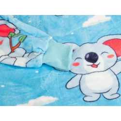 Ciepła bluza koala koc oversize xxl 2w1 gruba futrzak miękka z kapturem