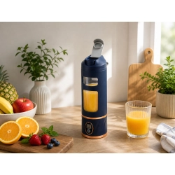 Blender kielichowy bezprzewodowy smoothie kubek mikser 450 ml granatowy usb