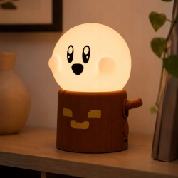 Lampka nocna duszek LED USB-C pieniek drzewa świeczka 2 tryby dekoracja RGB