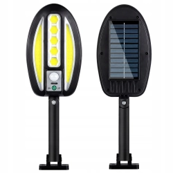 Lampa solarna led cob z czujnikiem ruchu naścienna zewnętrzna ogrodowa