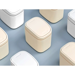 Mini kosz na śmieci do pokoju do łazienki pojemnik na biurko klapka 2 l