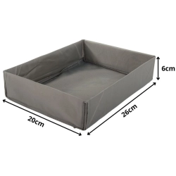 Organizer na ubrania odzież bieliznę do szuflady szafy szary uniwersalny