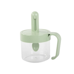 Pojemnik na przyprawy kuchenne z łyżką do żywności kubek z uchem zamykany