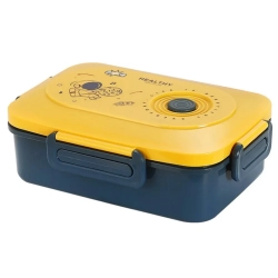 Lunchbox śniadaniówka pojemnik na śniadanie obiad z przegródkami sztućce — zdjęcie 3
