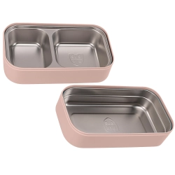 Śniadaniówka z przegródkami piętrowy pojemnik xxl sztućce lunchbox 1400ml