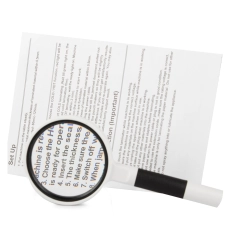 Lupa klasyczna szkło powiększające soczewka 65 6x