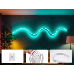 Taśma neon led 5m rgb bluetooth aplikacja pilot wodoodporna elastyczna