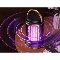 Lampa na komary owadobójcza uv led wisząca akumulatorowa 2 tryby z lampką