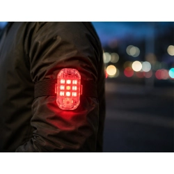 Lampa stroboskopowa LED bezprzewodowa 7 kolorów pilot 2 sztuki ostrzegawcze