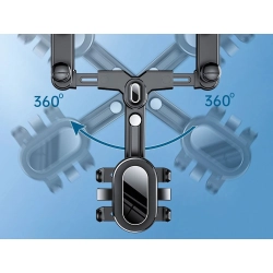 Uchwyt samochodowy na telefon do lusterka wstecznego obrotowy regulowany