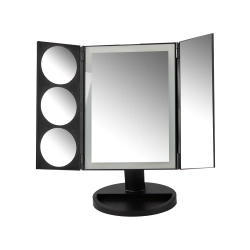 Lusterko kosmetyczne podświetlane led do makijażu powiększające 3x 5x 10x