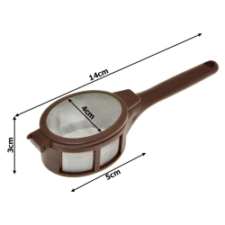 Zaparzacz sitko aluminium do parzenia herbaty kawy ziół koszyk zaparzania