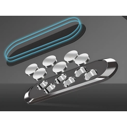 Uchwyt na telefon magnetyczny do auta samoprzylepny mocny 2x magnes pasek