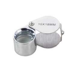 Lupa kieszonkowa jubilerska składana 20x 18mm stal