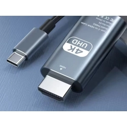 KABEL USB-C HDMI PRZEJŚCIÓWKA ADAPTER HUB USB TYP C DO HDMI 4K 180cm - zdjęcie 8