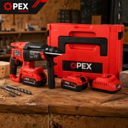 Młotowiertarka akumulatorowa OPEX TOOLS OPX28008 21V 2x 3.0Ah SDS+