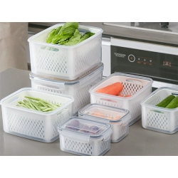 Pojemniki kuchenne na żywność z koszyczkiem pojemnik z uszczelką 4 szt