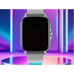 Smartwatch zegarek damski męski gumowy pasek sport bluetooth rozmowy szary