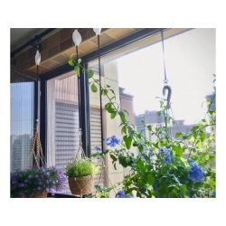 Wieszak do donicy hak do zawieszania roślin wysuwany regulowany uchwyt