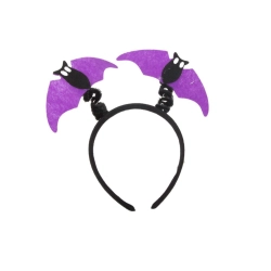 Strój przebranie na halloween spódnica nietoperz opaska czarno-fioletowa