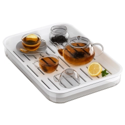 Taca kuchenna dwuwarstwowa ociekacz na naczynia warzywa owoce plastikowa