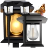Lampa solarna z czujnikiem zmierzchu ruchu wbijana wodoodporna ozdobna zestaw 2 sztuki