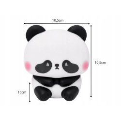 Lampka nocna silikonowa panda LED RGB dla dzieci dotykowa akumulatorowa - zdjęcie 2