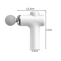 Pistolet do masażu pleców ciała nóg masażer mocny massage gun 4 końcówki