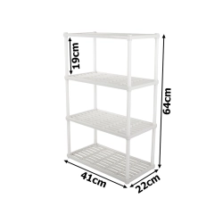 Półka łazienkowa kuchenna stojąca szafka regał 4 poziomowy organizer