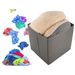 Organizer pudełko pojemnik na ubrania odzież pościel do szafy na regał duże