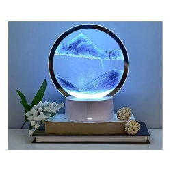 Lampa piaskowa 3d ruchomy dynamiczny piasek dekoracyjna biurko usb led rgb