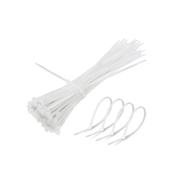 Opaski zaciskowe trytytki 2,5x100 100 szt białe