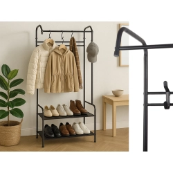 Wieszak stojący na ubrania odzież wierzchnią kurtki na buty stojak półki