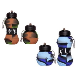 Bidon sportowy składany silikonowy butelka sportowa z dziubkiem ustnik 500