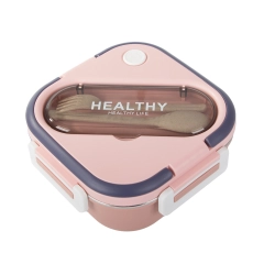 Śniadaniówka z przegródkami pojemnik sztućce lunchbox do mikrofali 1000ml