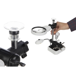 Trzecia ręka zestaw do lutowania uchwyt lupa 6 led