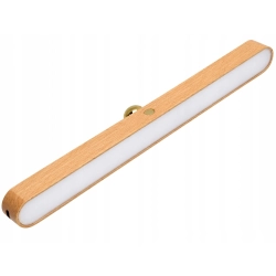 Lampka nocna ścienna magnetyczna LED kinkiet USB-C drewniana dotykowa