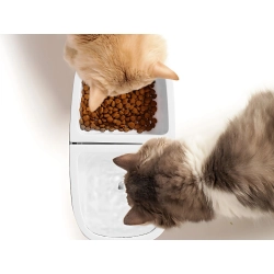 Fontanna miska dla kota psa na wodę i karmę poidło automatyczne 2w1 usb