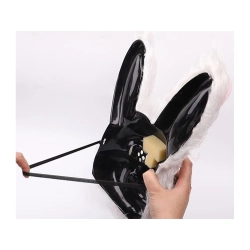 Maska na halloween królik upiorny stwór potwór przebranie strój psychopata