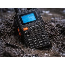 Krótkofalówka baofeng uv-k61 pro duży zasięg do 30km latarka 2600mah — zdjęcie 6